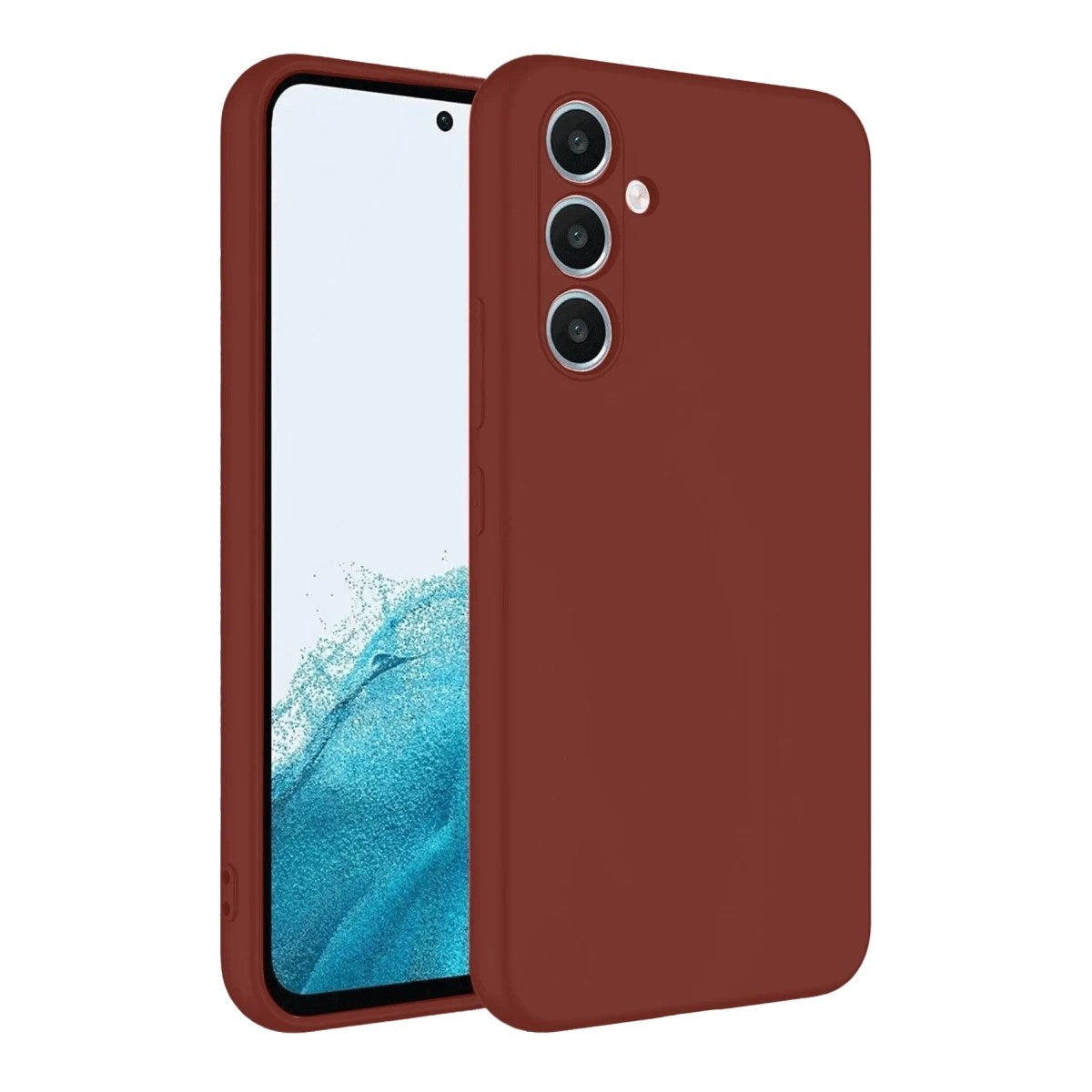Mey İthalat® Samsung Galaxy A16 5G Kılıf First Silikon - Bordo
