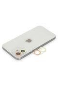 Mey İthalat® iPhone 11 Renkli Kamera Lens Koruma Cam - Sarı-Turuncu