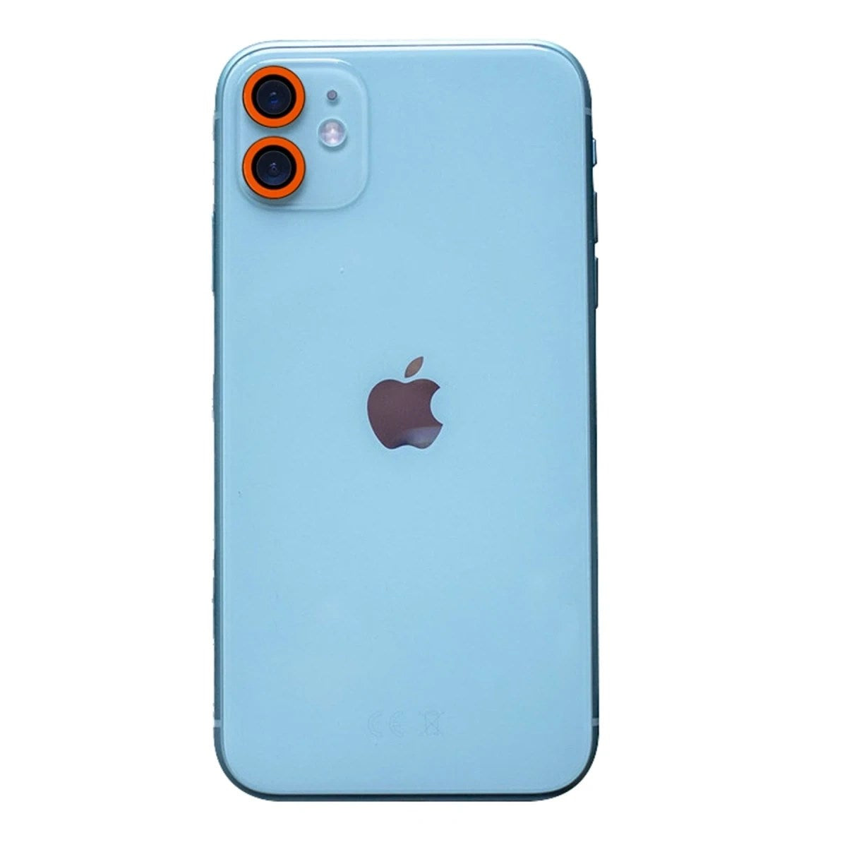 Mey İthalat® iPhone 11 Neon Fosforlu Kamera Lens - Turuncu
