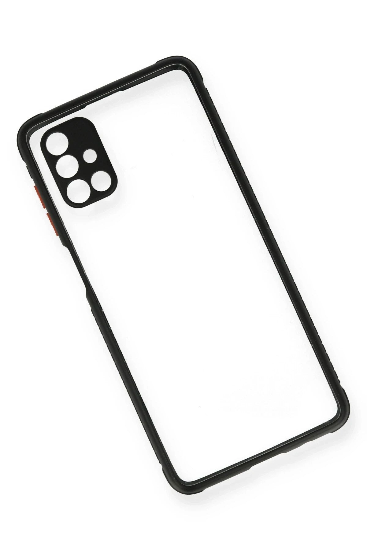 Mey İthalat® Samsung Galaxy M51 Kılıf Miami Şeffaf Silikon - Siyah