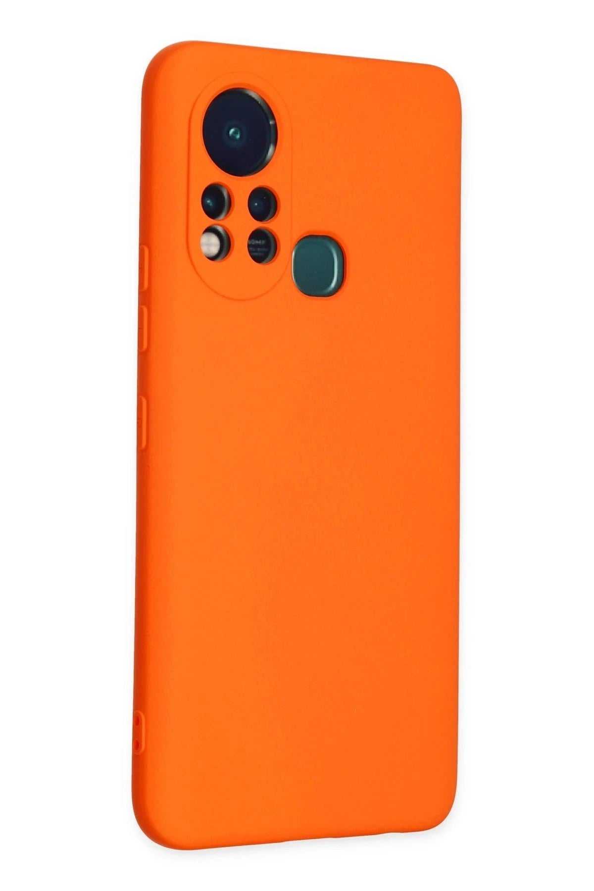Mey İthalat® İnfinix Hot 11s Kılıf Nano içi Kadife Silikon - Turuncu