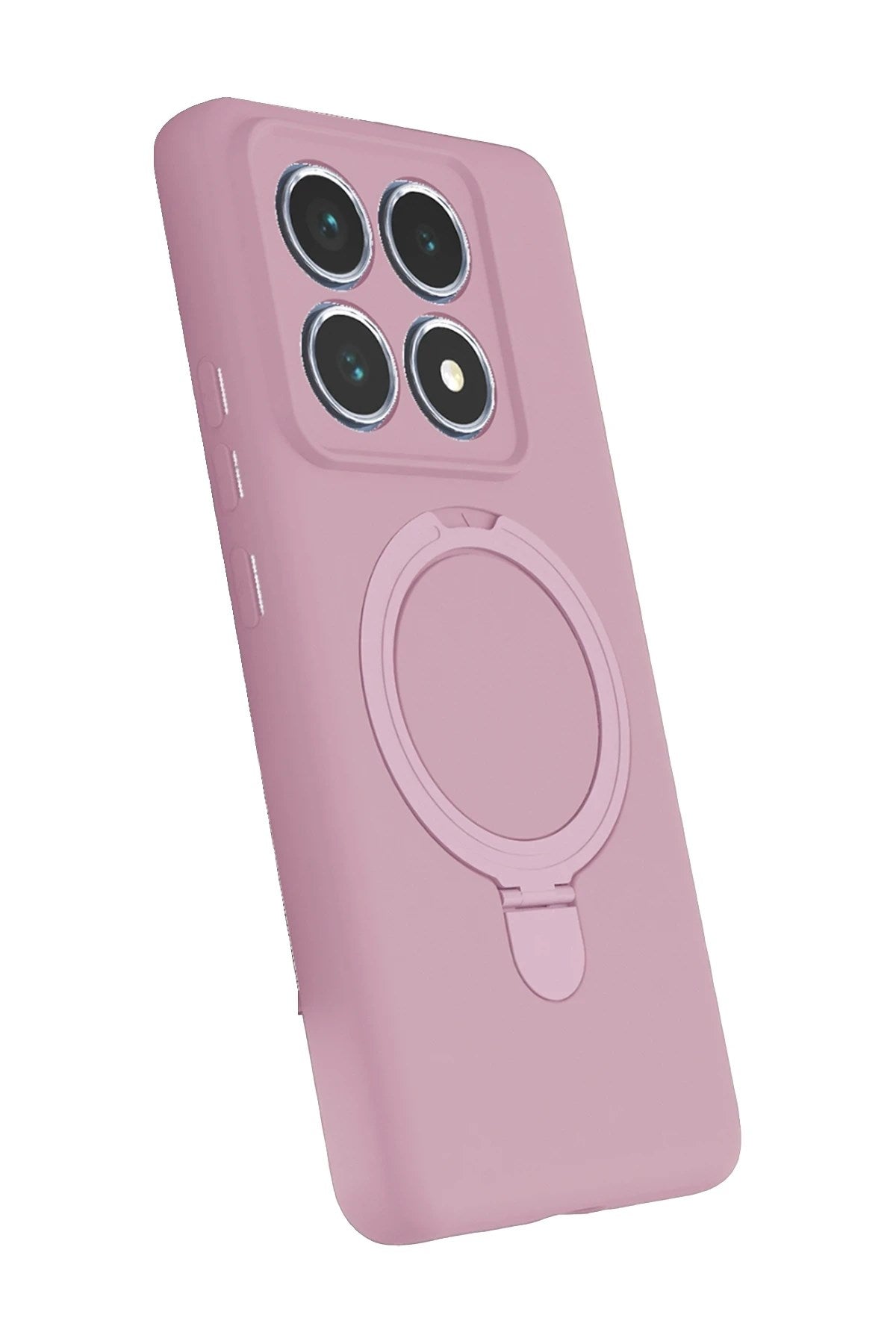 Mey İthalat® Mi 14T Pro Regal Magsafe Standlı Kapak - Açık Pembe