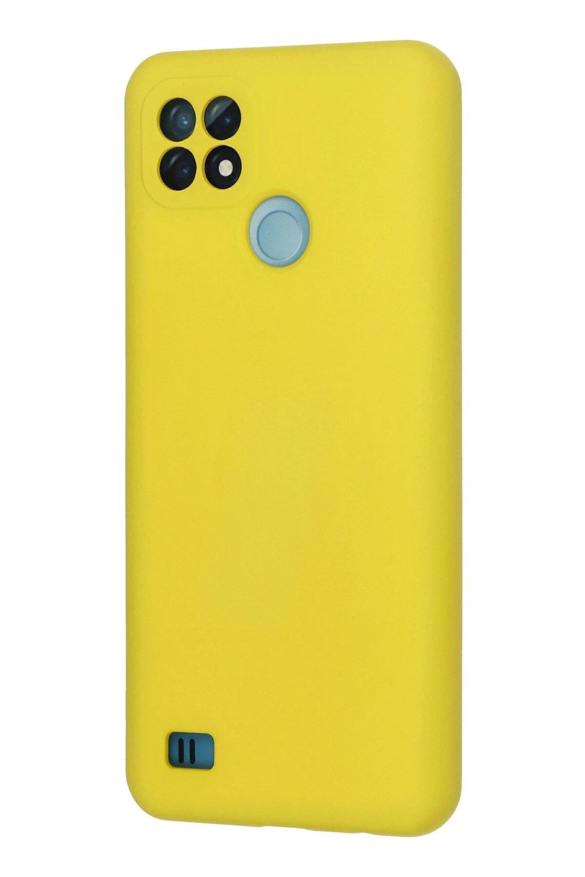 Mey İthalat® Realme C21 Kılıf Nano içi Kadife Silikon - Sarı