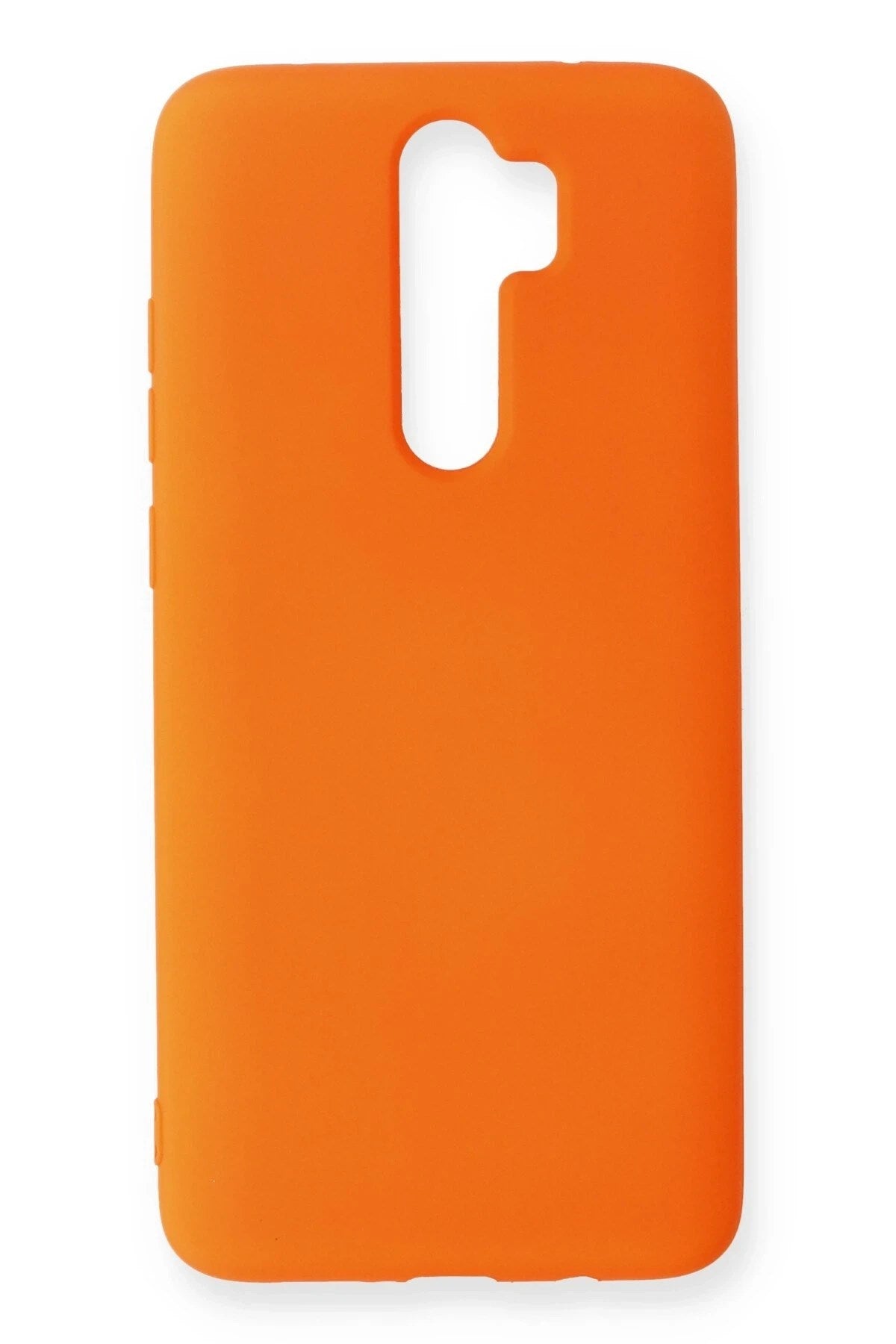 Mey İthalat® Redmi Note 8 Pro Kılıf Nano içi Kadife Silikon - Turuncu