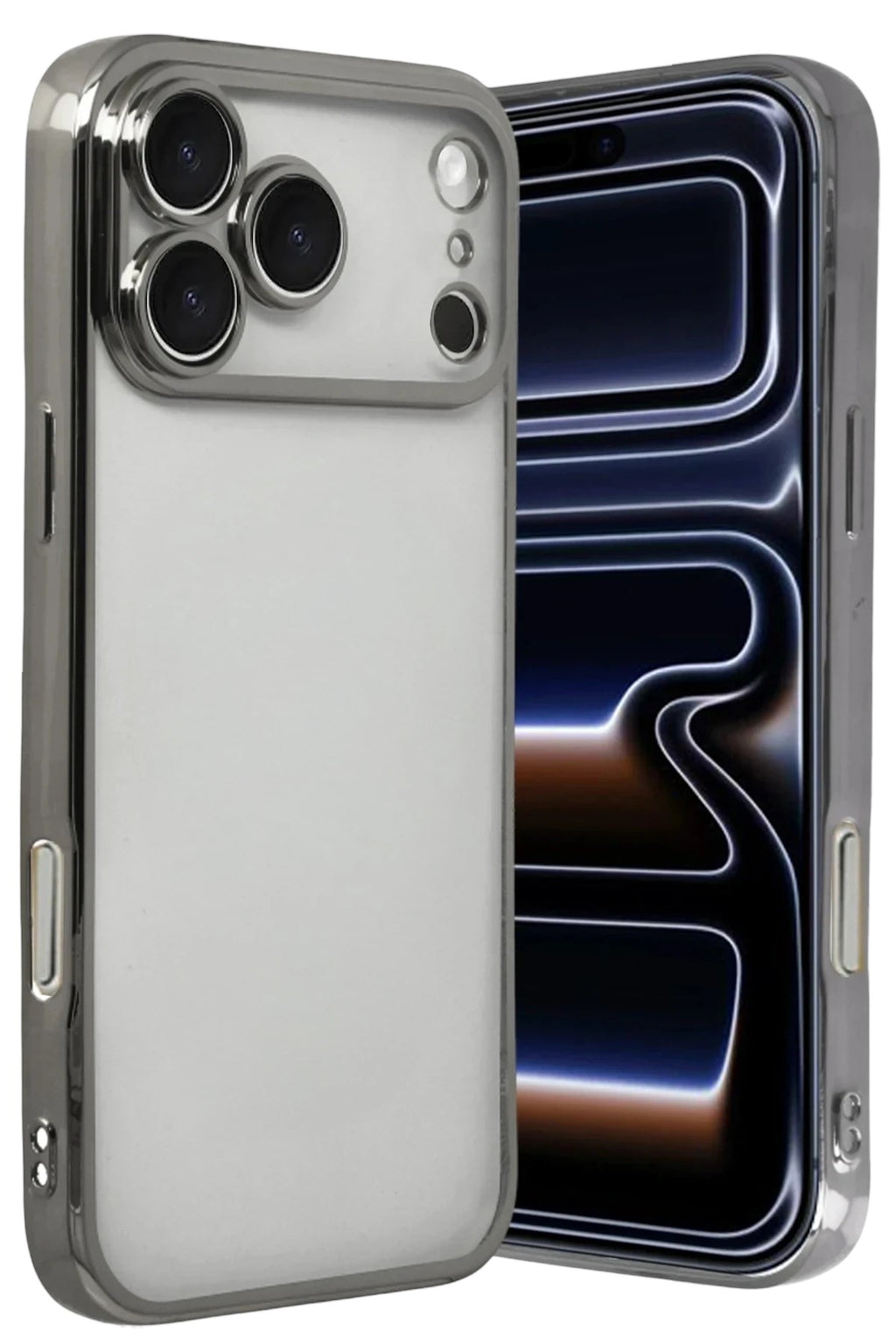 Mey İthalat® iPhone 17 Pro Lensli Silikon - Titan Gri