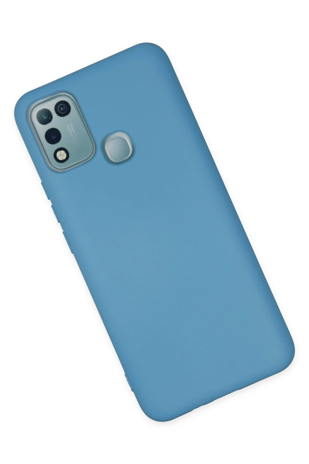 Mey İthalat® İnfinix Hot 10 Play Kılıf Nano içi Kadife Silikon - Mavi