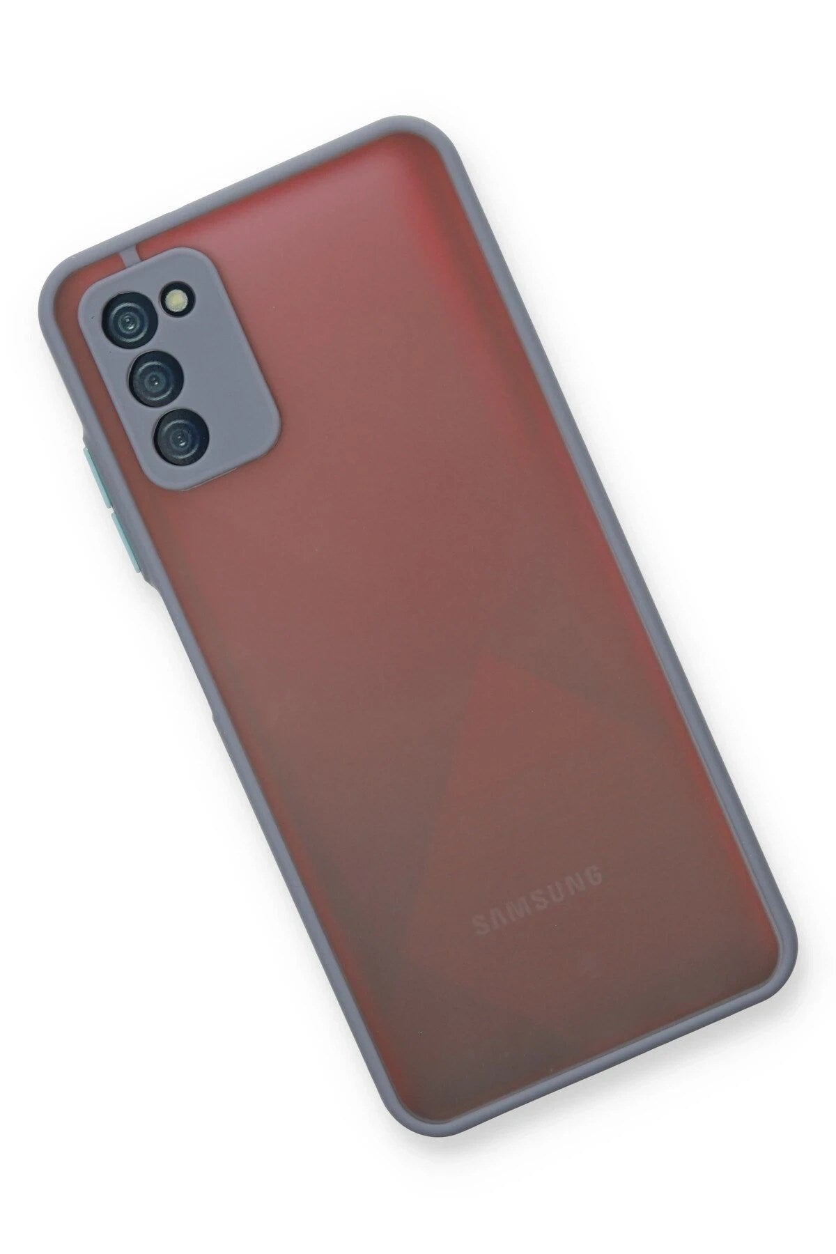 Mey İthalat® Samsung Galaxy A03S Kılıf Montreal Silikon Kapak - Gri