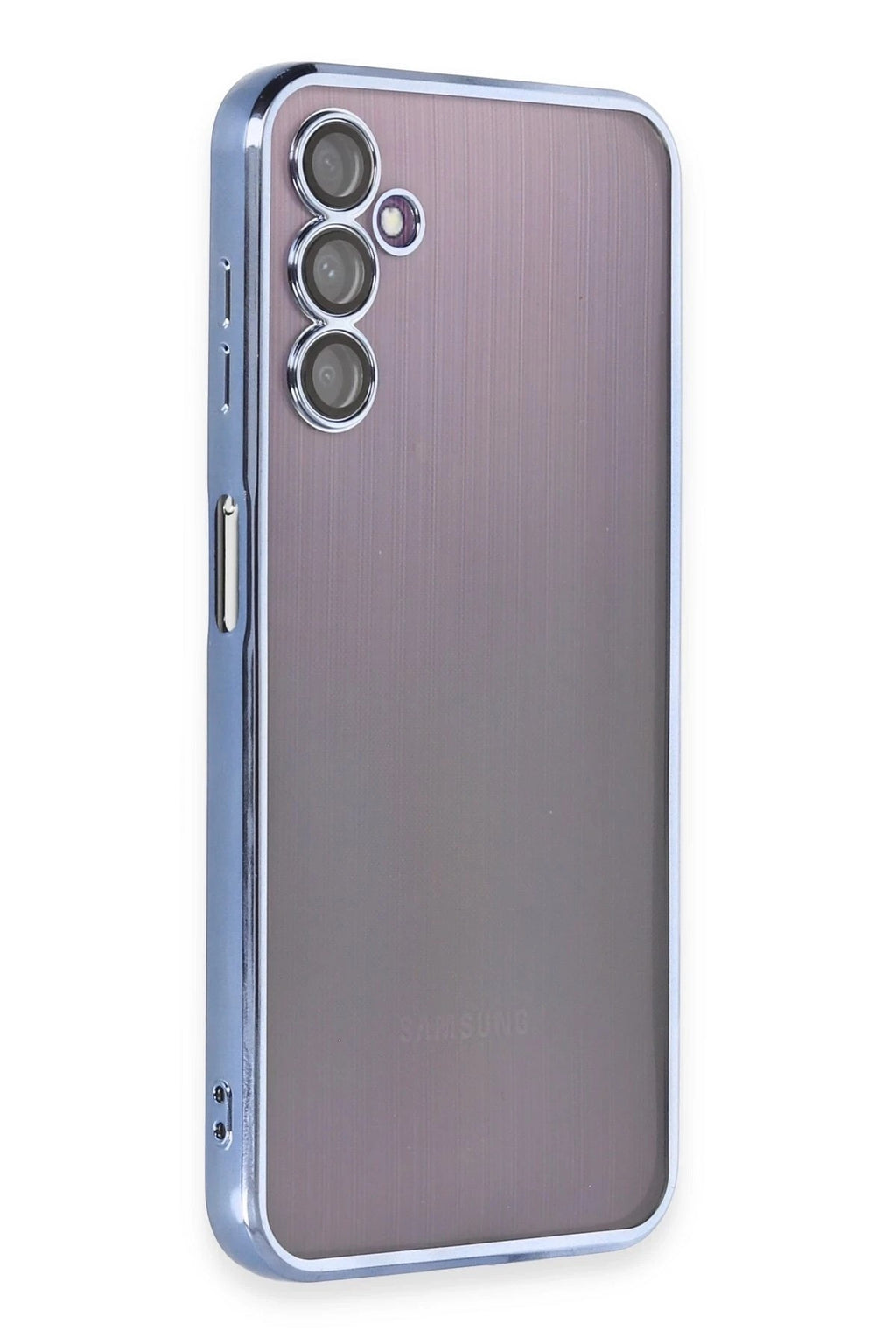 Mey İthalat® Samsung Galaxy A14 4G Kılıf Lensli Silikon - Açık Mavi