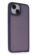 Mey İthalat® iPhone 14 Kılıf Elegant Kapak - Derin Mor