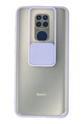 Mey İthalat® Redmi Note 9 Kılıf Palm Buzlu Kamera Sürgülü Silikon - Lila