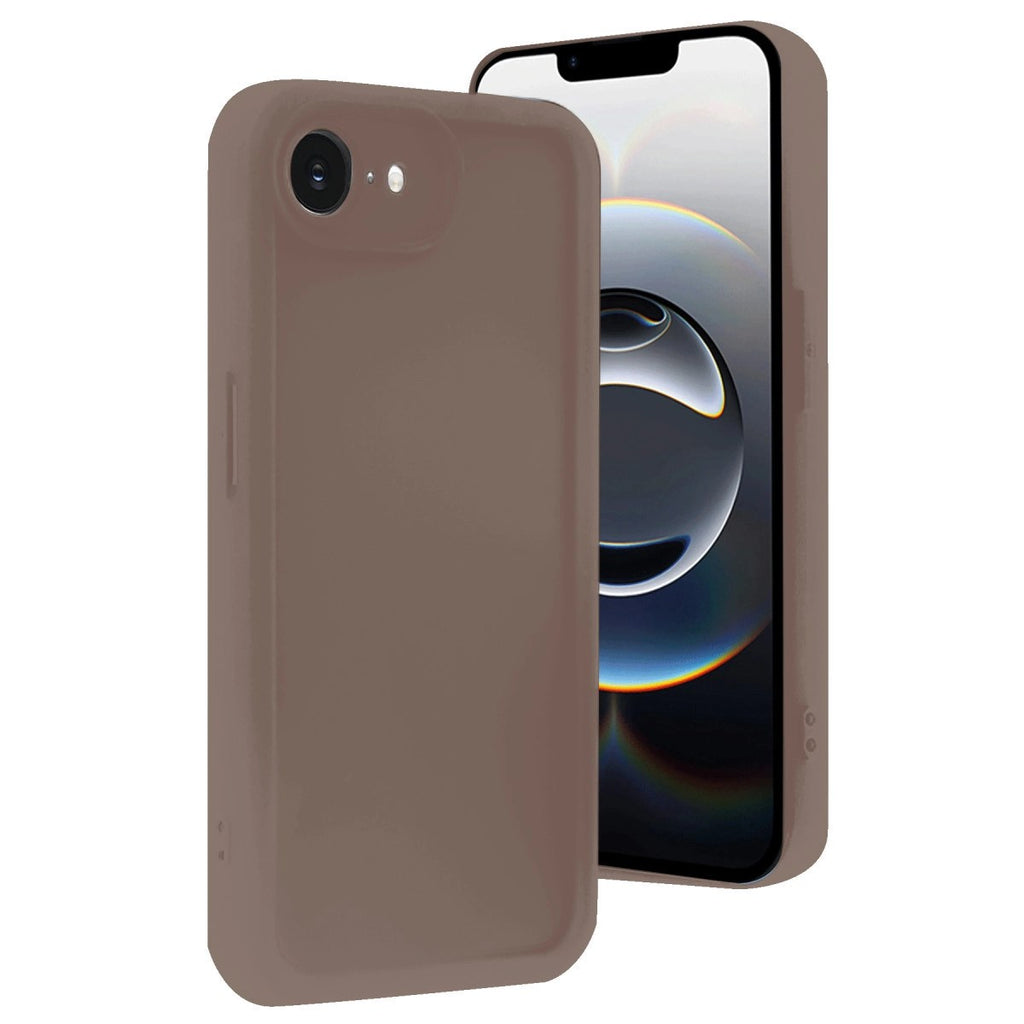 Mey İthalat® iPhone 16E Kılıf Viera Silikon - Kahverengi
