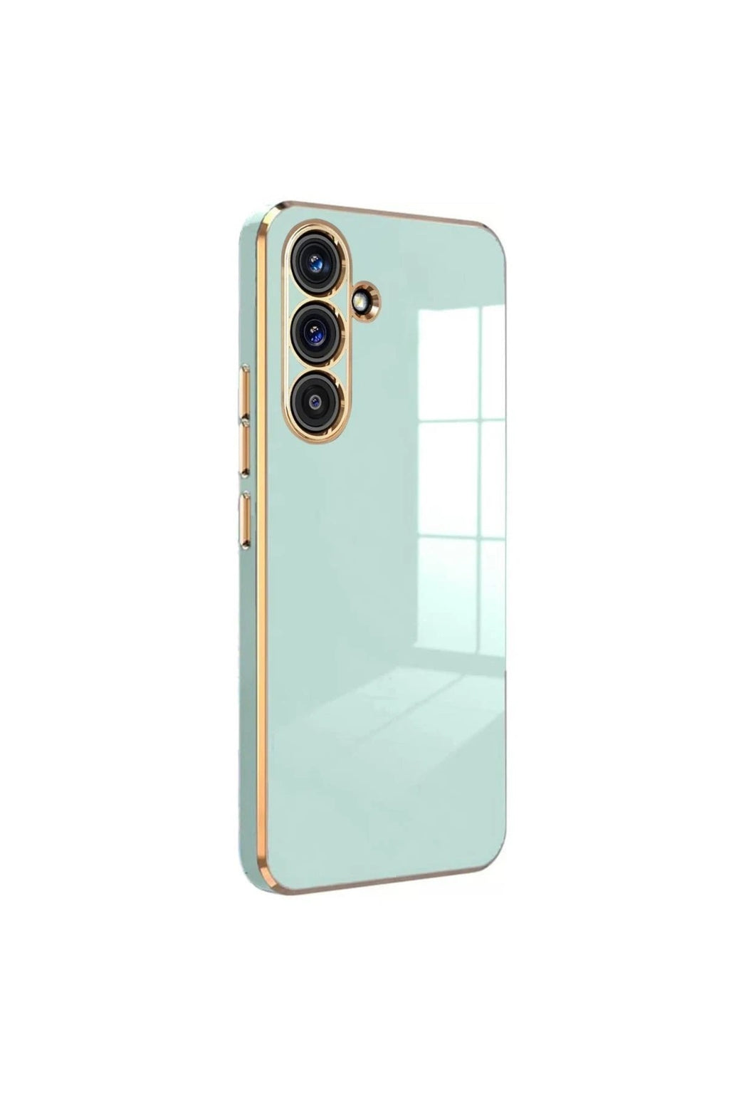 Mey İthalat® Samsung Galaxy S24 FE Kılıf Volet Silikon - Açık Yeşil