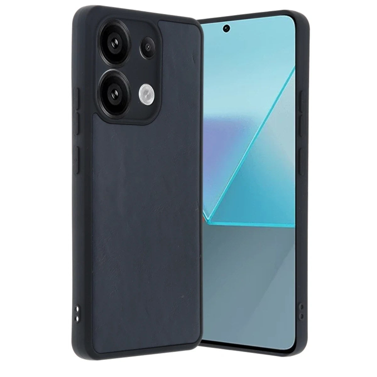 Mey İthalat® Redmi Note 13 Pro 5G Kılıf Aras Deri Kapak - Lacivert