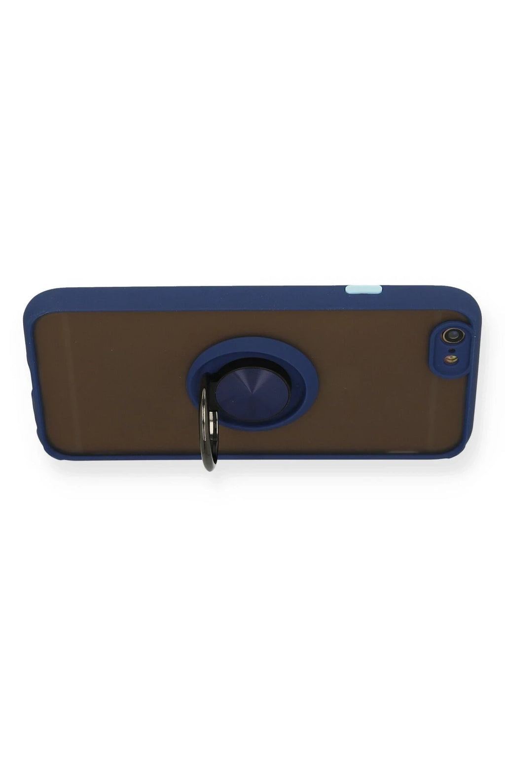 Mey İthalat® iPhone 6 Kılıf Montreal Yüzüklü Silikon Kapak - Lacivert