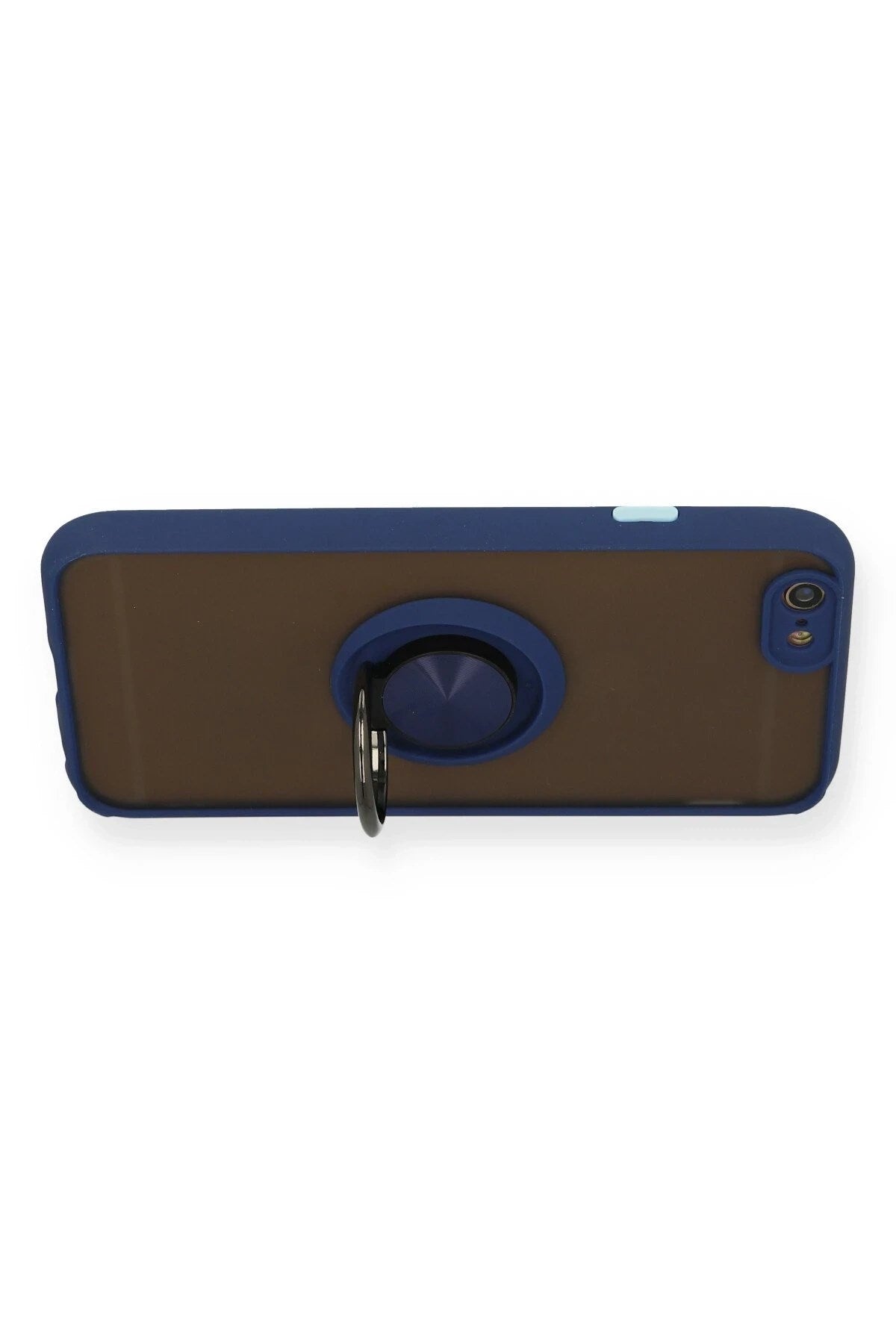 Mey İthalat® iPhone 6 Kılıf Montreal Yüzüklü Silikon Kapak - Lacivert