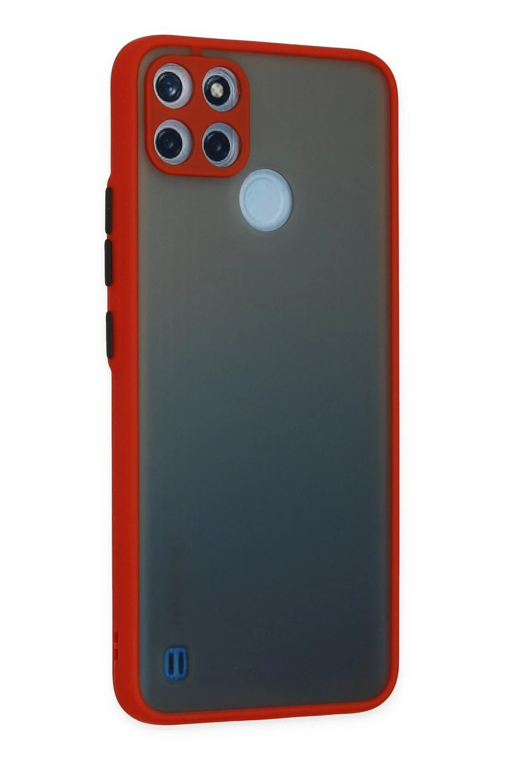 Mey İthalat® Realme C21Y Kılıf Montreal Silikon Kapak - Kırmızı