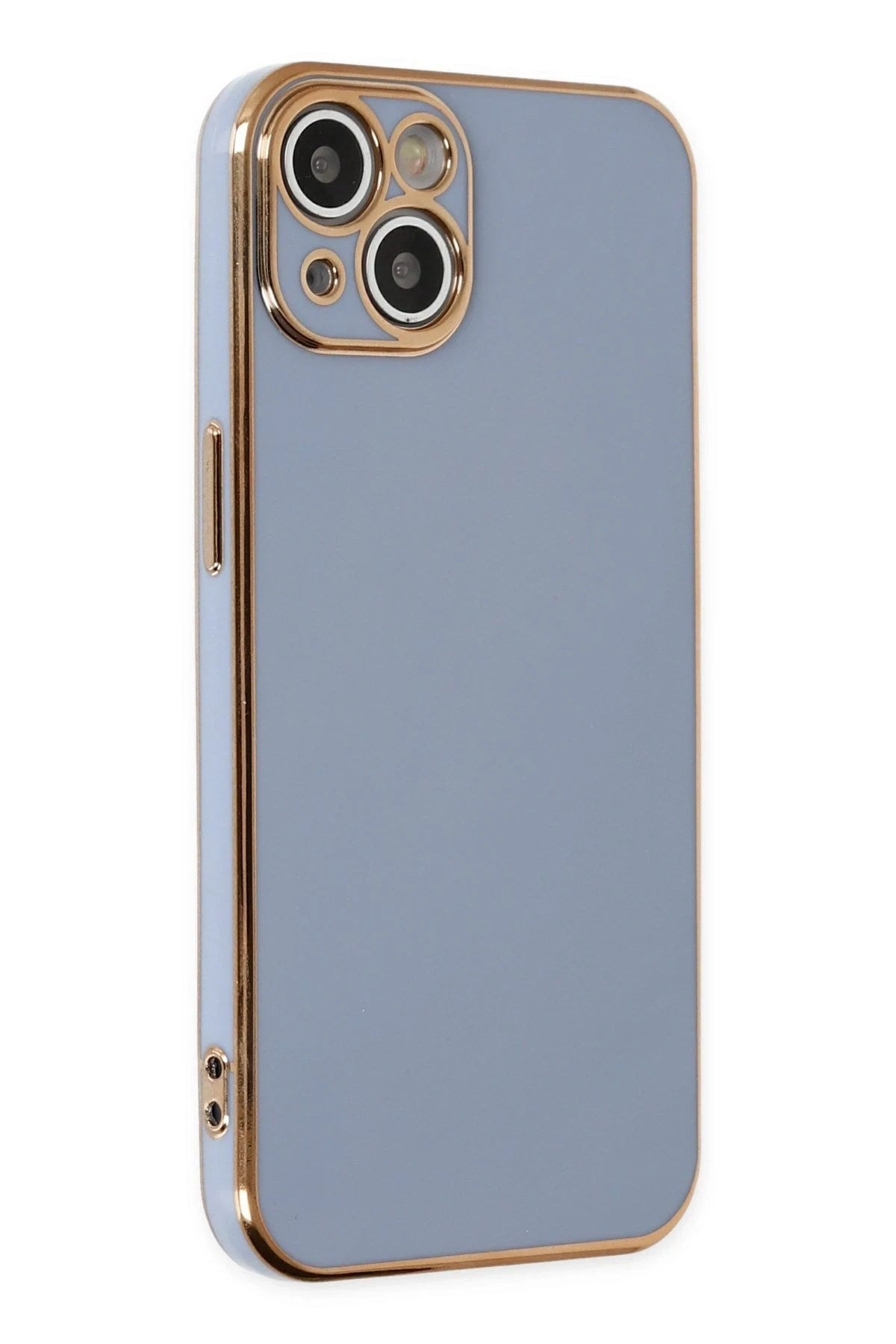 Mey İthalat® iPhone 14 Kılıf Volet Silikon - Mavi