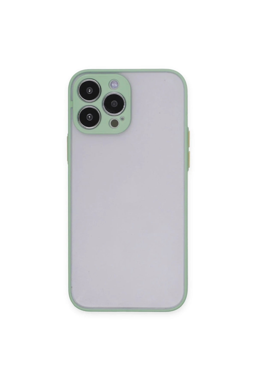 Mey İthalat® iPhone 15 Pro Max Kılıf Montreal Silikon Kapak - Açık Yeşil