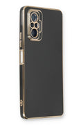 Mey İthalat® Redmi Note 10 Pro Kılıf Volet Silikon - Siyah
