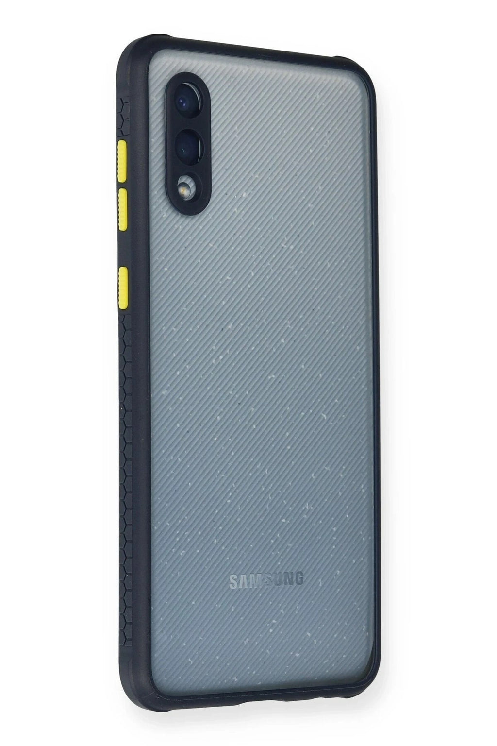 Mey İthalat® Samsung Galaxy A02 Kılıf Miami Şeffaf Silikon - Lacivert