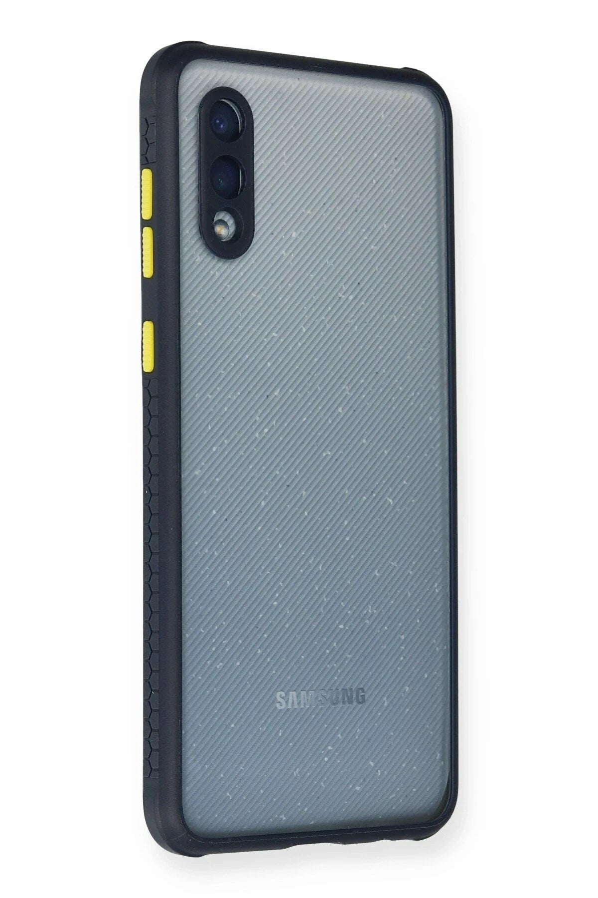 Mey İthalat® Samsung Galaxy A02 Kılıf Miami Şeffaf Silikon - Lacivert
