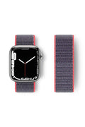 Mey İthalat® Watch 42mm Hasırlı Cırtcırtlı Kordon - Pembe