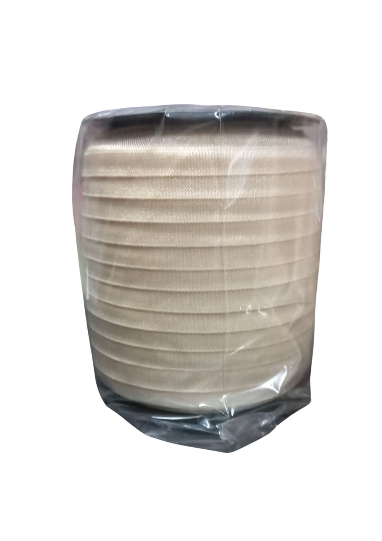 Çamaşır Lastiği Düz 1 Cm 75 Metre 1 Top Krem