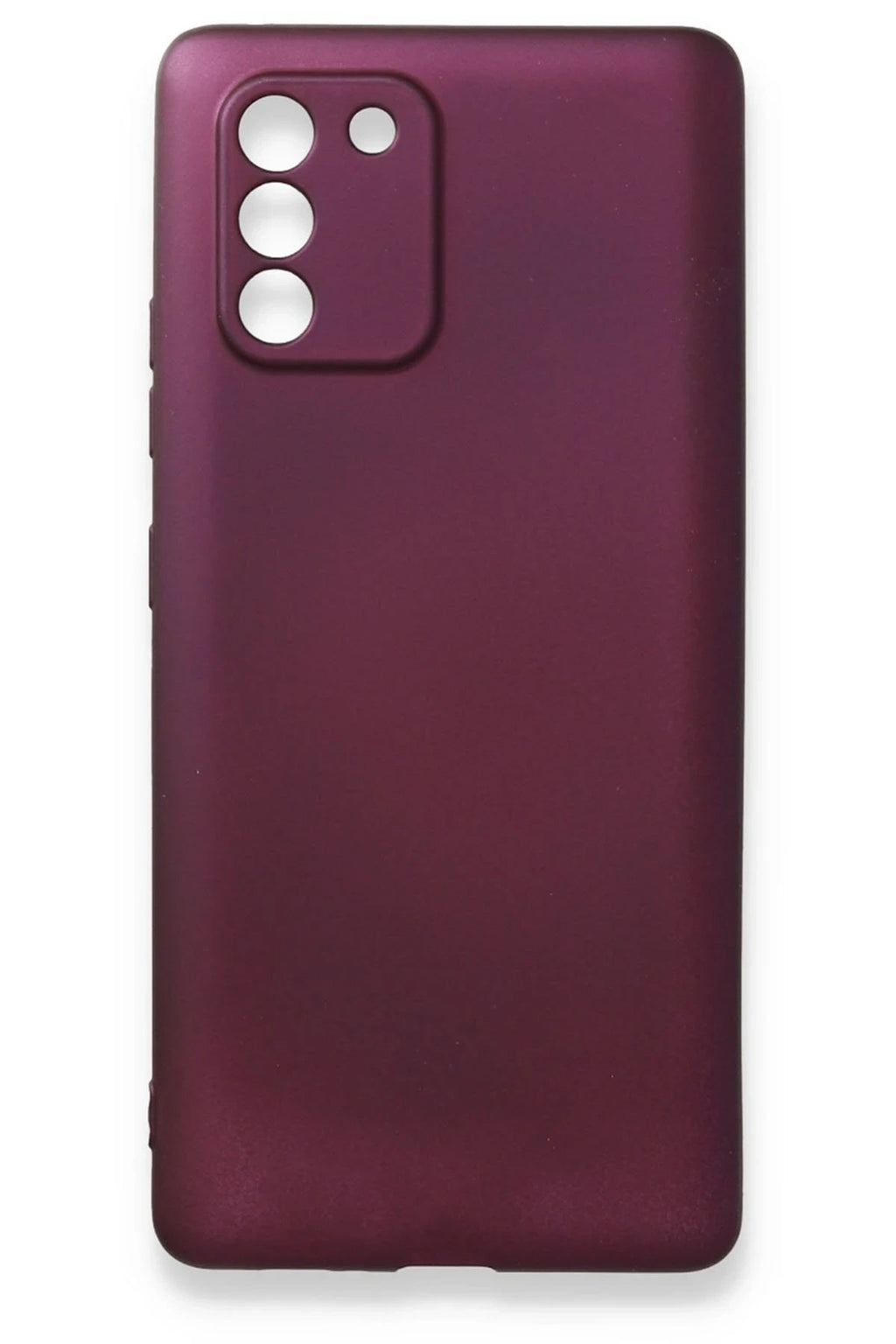 Mey İthalat® Samsung Galaxy A91 / S10 Lite Kılıf First Silikon - Mürdüm