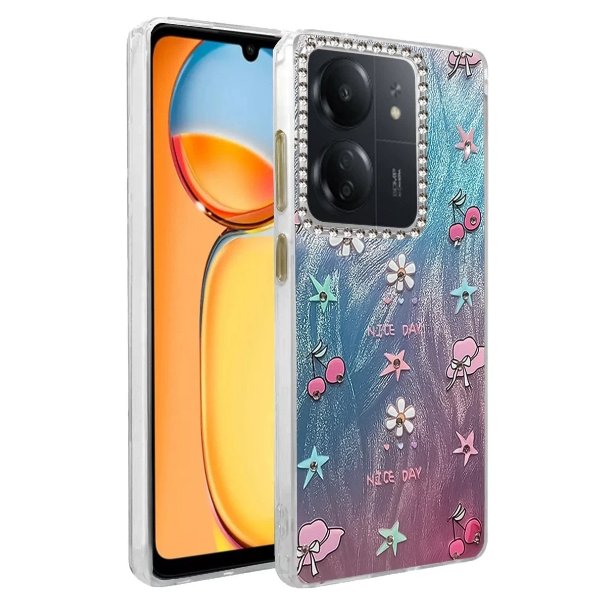Mey İthalat® Redmi 13C Kılıf Blade Aynalı Desenli Kapak - Desen 4