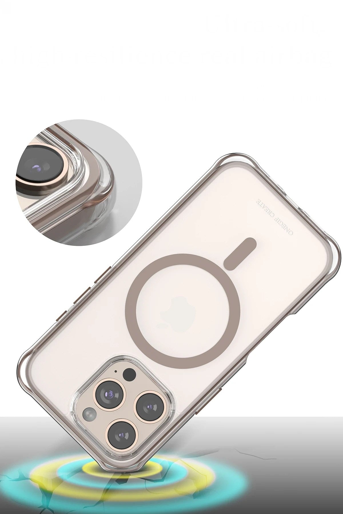 Mey İthalat® iPhone 16 Pro Hulk Magsafe Kapak - Beyaz
