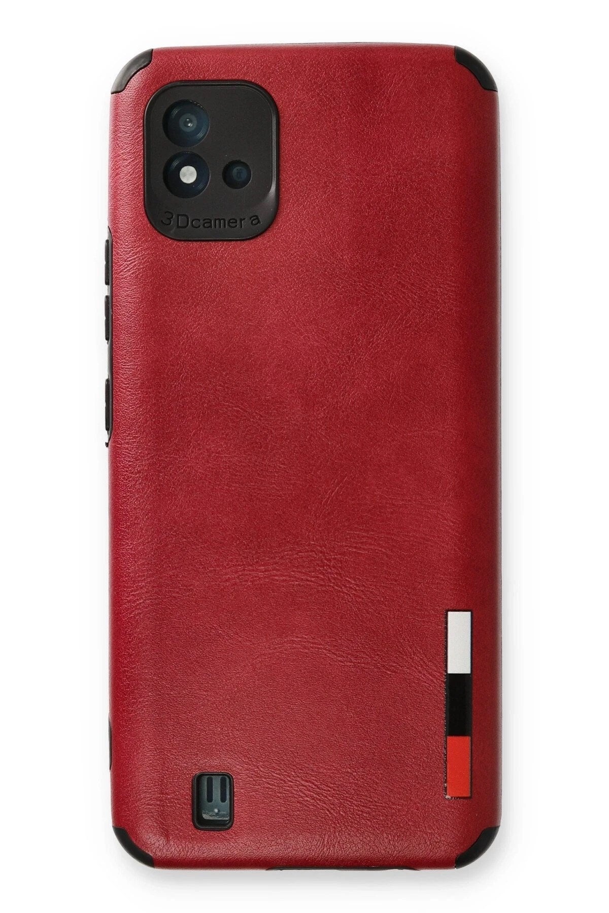 Mey İthalat® Realme C11 2021 Kılıf Loop Deri Silikon - Kırmızı