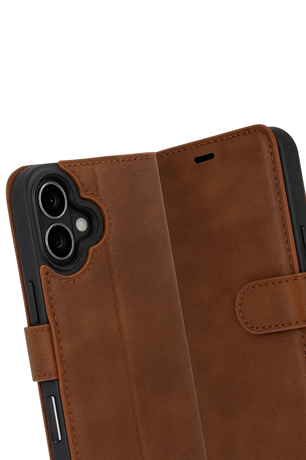 Mey İthalat® iPhone 17 Trend S Plus Kapaklı Kılıf - Taba