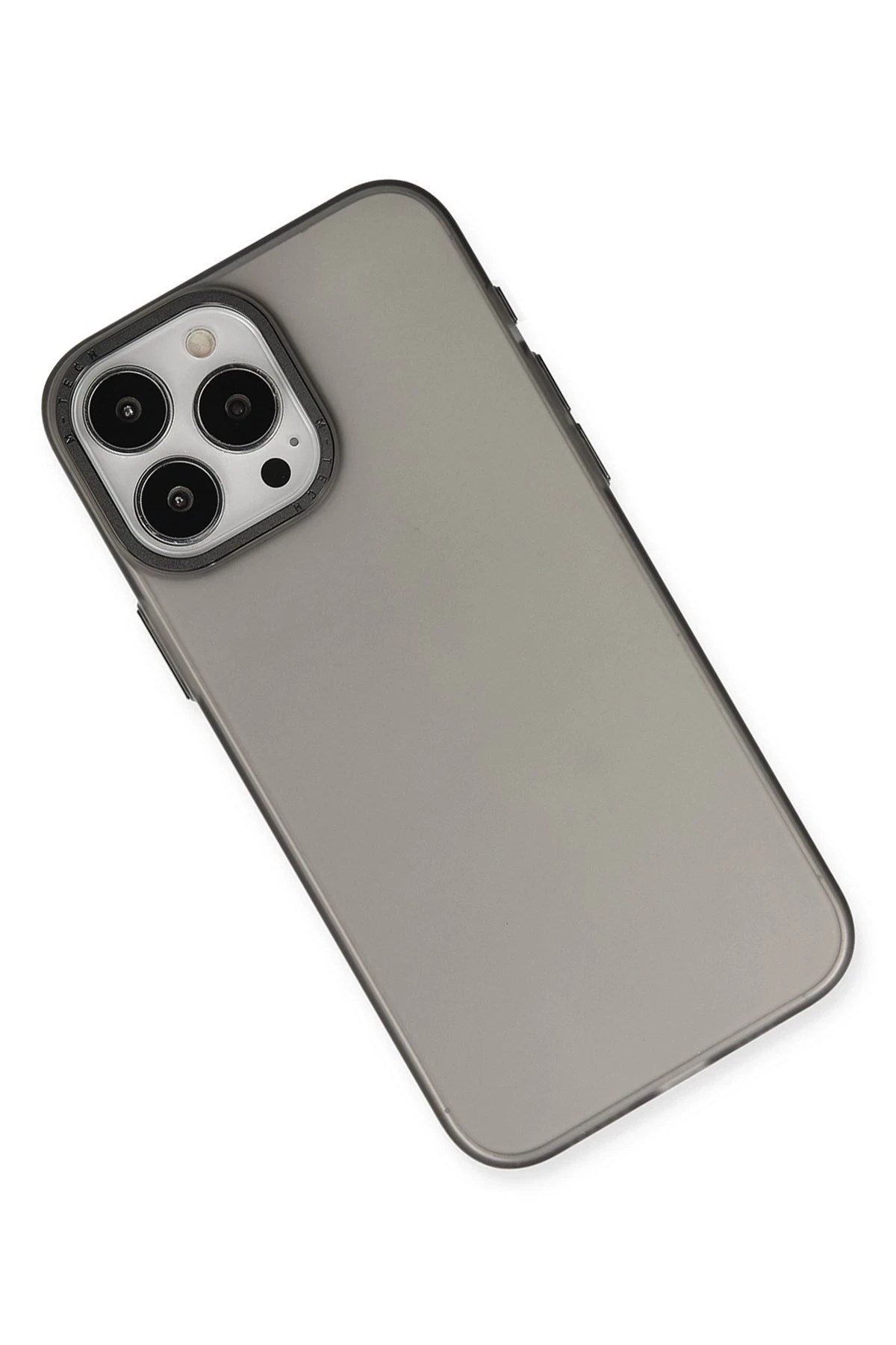 Mey İthalat® iPhone 15 Pro Max Kılıf Modos Metal Kapak - Siyah