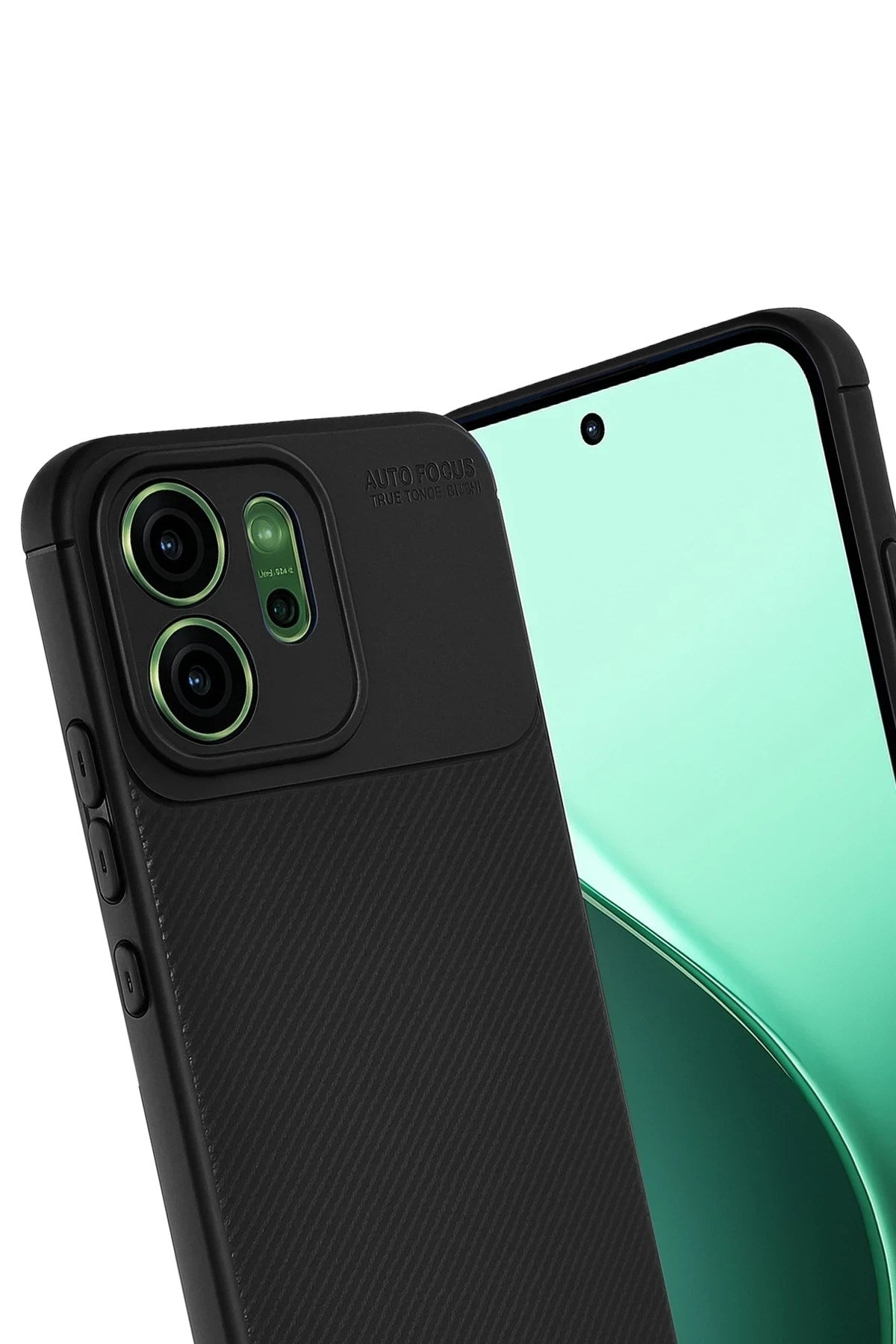 Mey İthalat® Reno 14 Auto Focus Karbon Kapak - Siyah