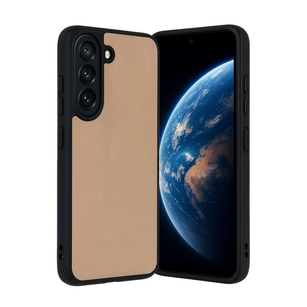 Mey İthalat® Samsung Galaxy A36 Kılıf Aras Deri Kapak - Pudra
