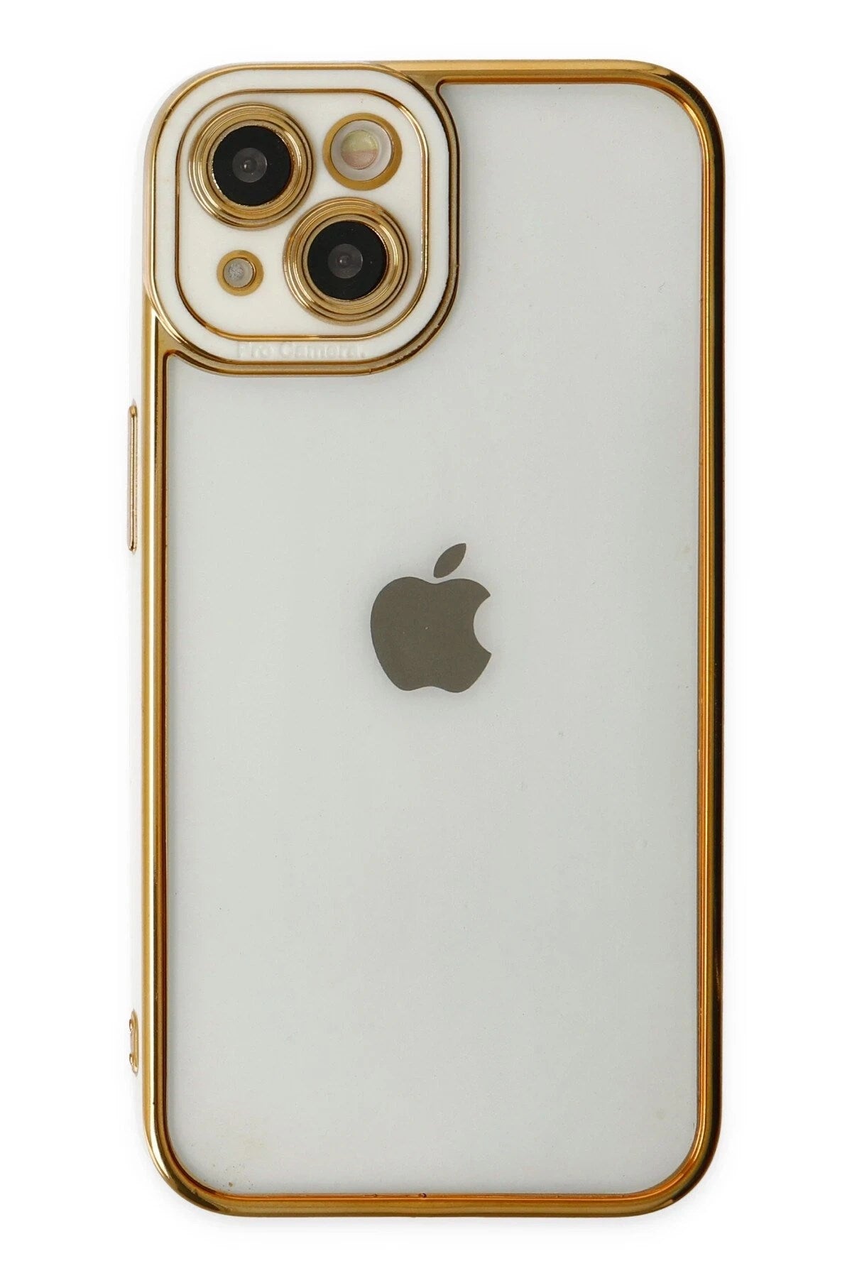 Mey İthalat® iPhone 14 Plus Kılıf Liva Lens Silikon - Beyaz