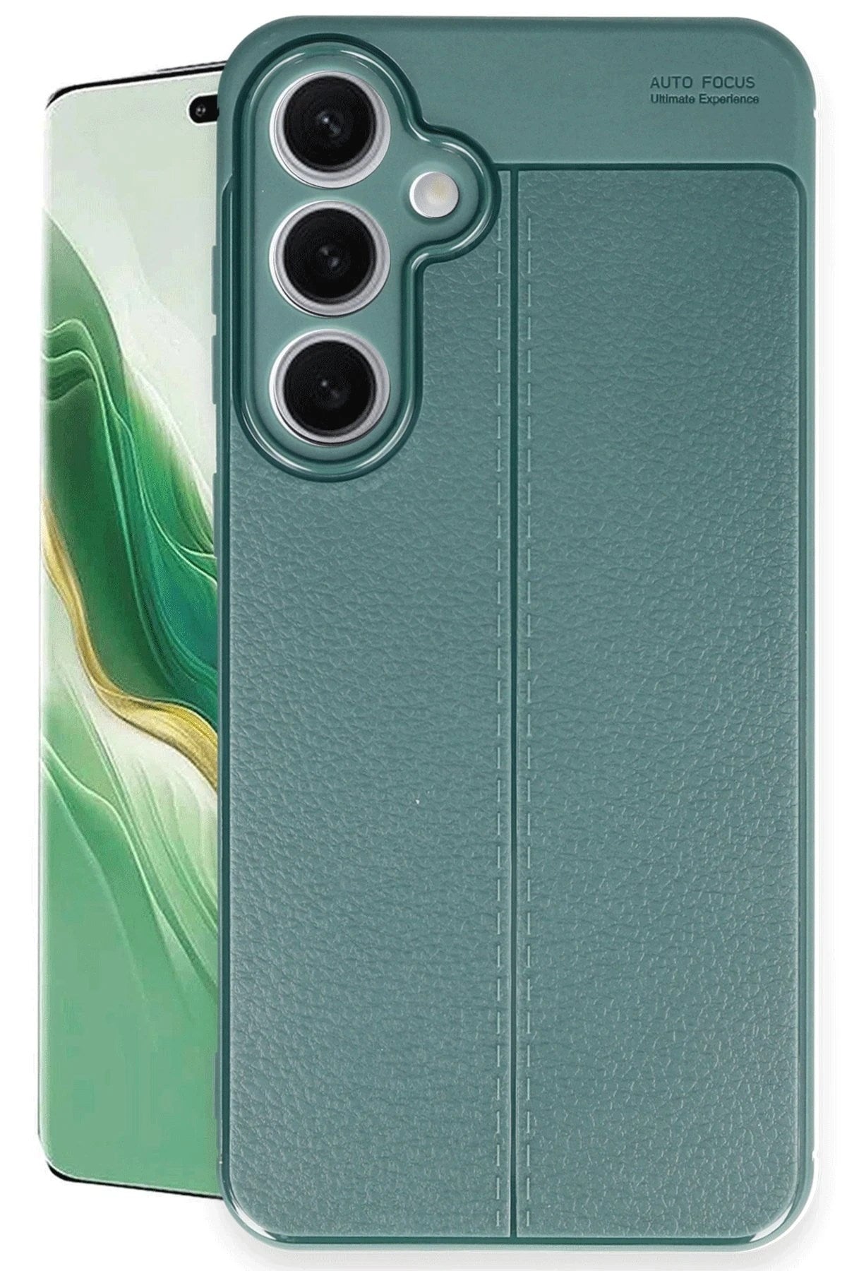 Mey İthalat® Samsung Galaxy S24 FE Kılıf Auto Focus Kapak - Koyu Yeşil