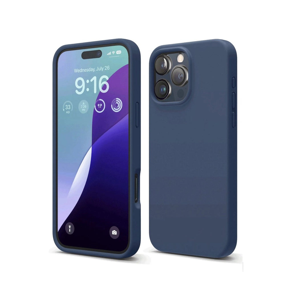Mey İthalat® iPhone 16 Pro Max Kılıf First Silikon - Lacivert
