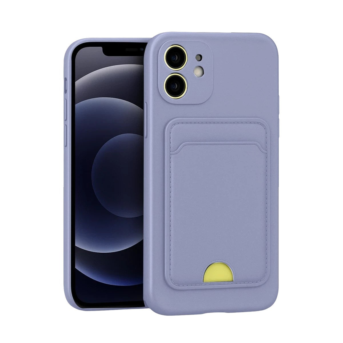 Mey İthalat® iPhone 11 Kılıf Kelvin Kartvizitli Silikon - Lila