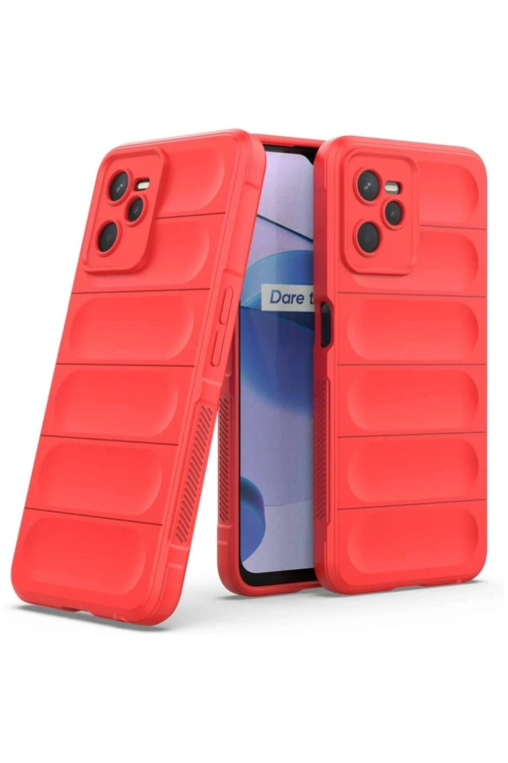 Mey İthalat® Realme C35 Kılıf Optimum Silikon - Kırmızı