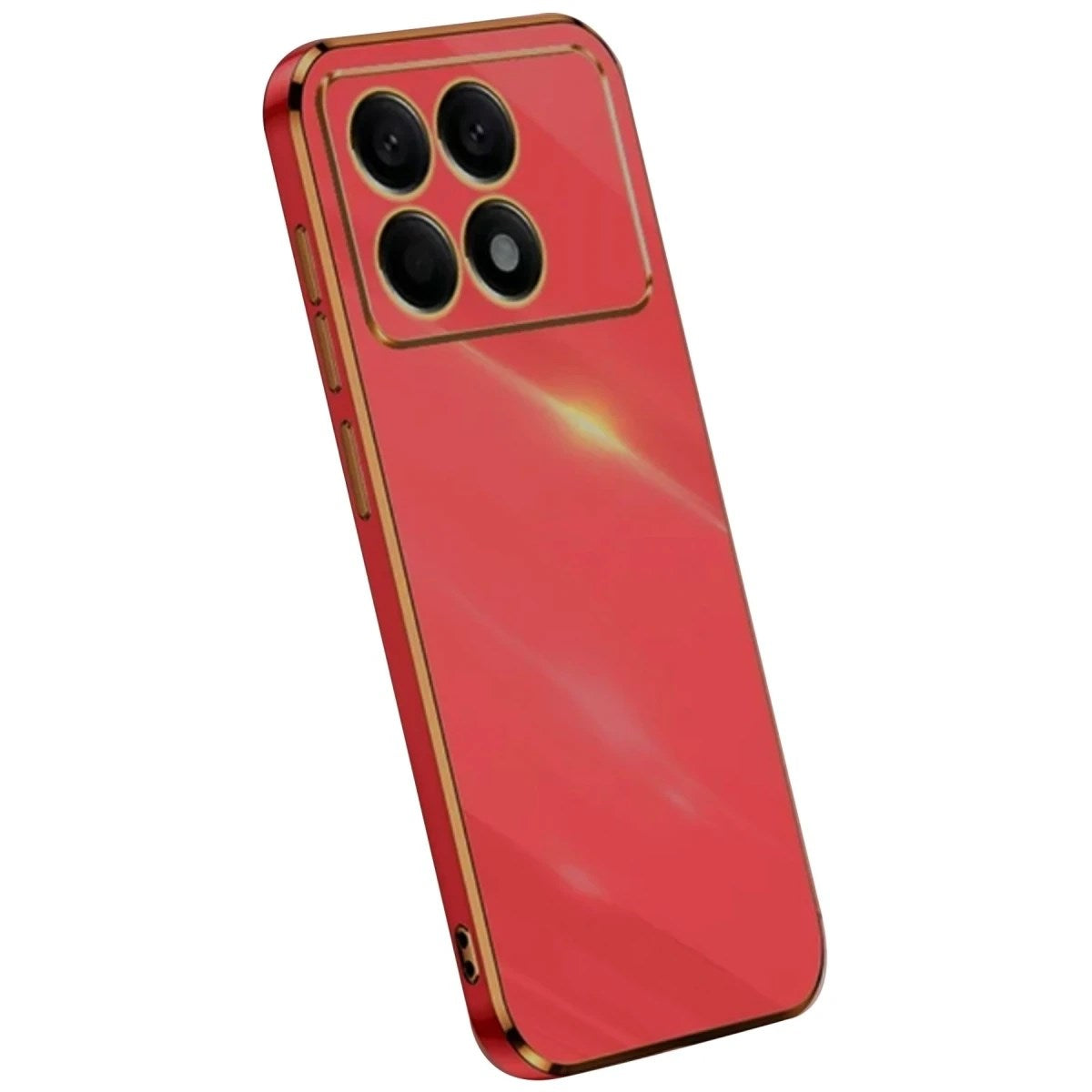 Mey İthalat® Poco X6 Pro Kılıf Volet Silikon - Kırmızı