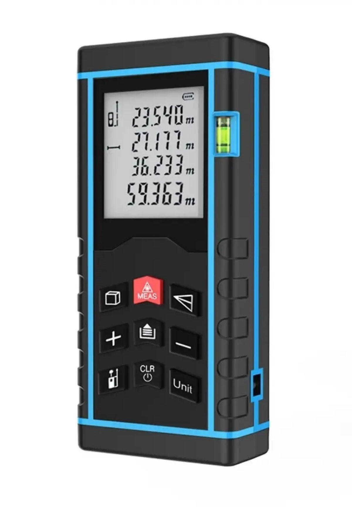 Profesyonel 40 Metre Dijital Lazer Metre Ölçüm Cihazı-LCD Ekranlı,Su Terazili,Pisagor Ölçüm Fonksiyonlu,20 Kayıt Hafızalı,Hassas Lazer Ölçer