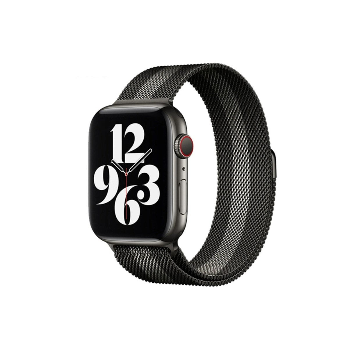 Mey İthalat® Watch 38mm Metal Mıknatıslı Kordon - Siyah-Beyaz