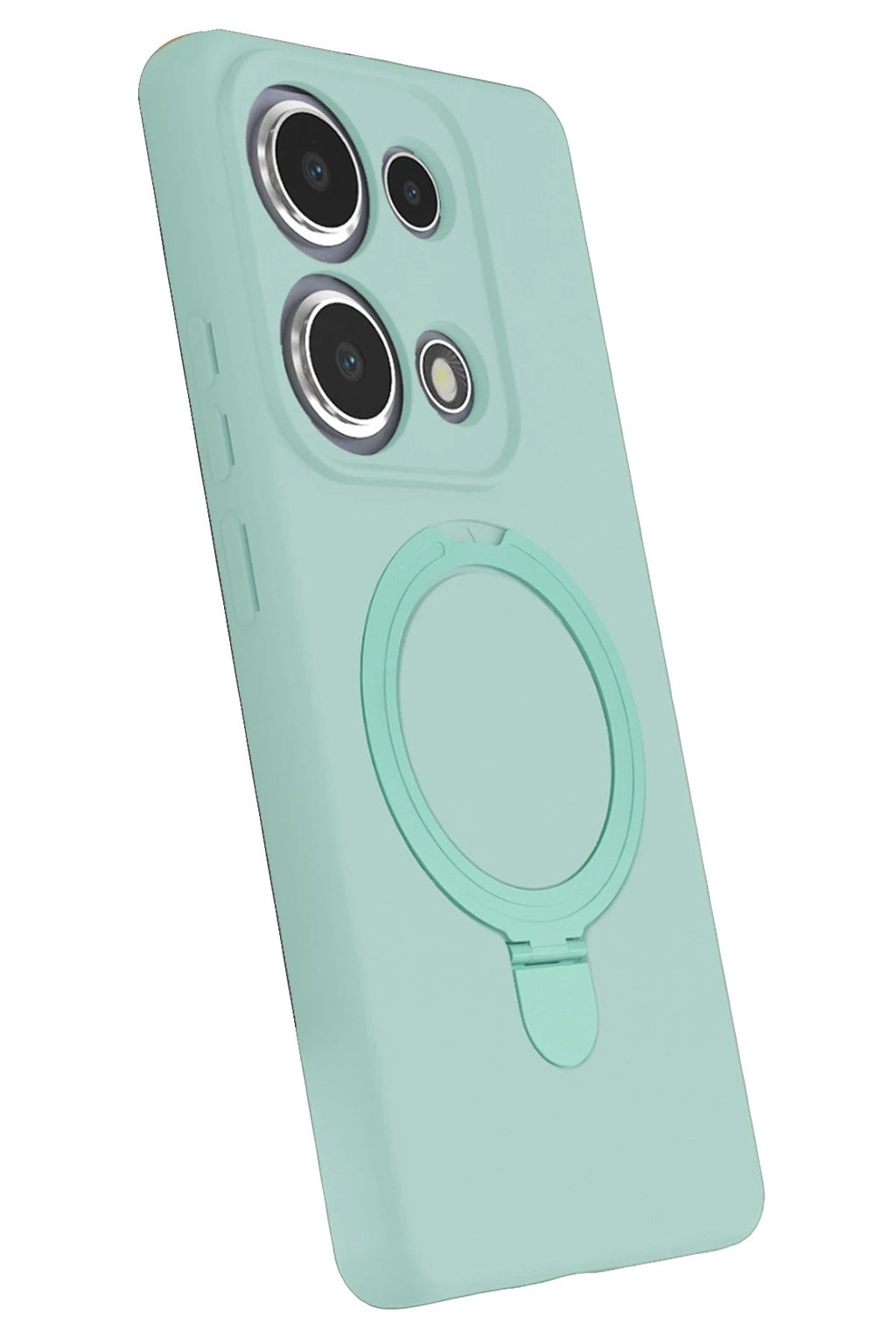 Mey İthalat® Redmi Note 13 Pro 4G Regal Magsafe Standlı Kapak - Su Yeşili