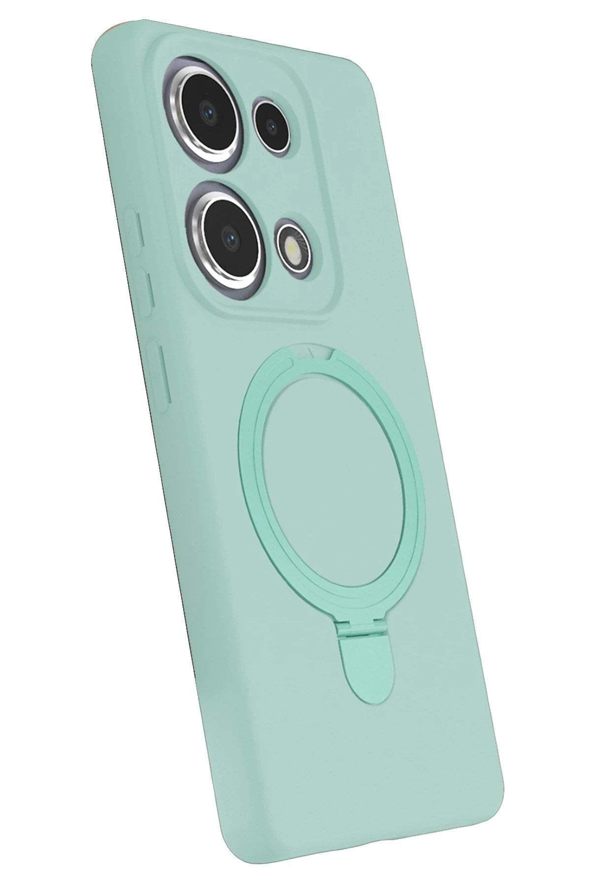 Mey İthalat® Redmi Note 13 Pro 4G Regal Magsafe Standlı Kapak - Su Yeşili