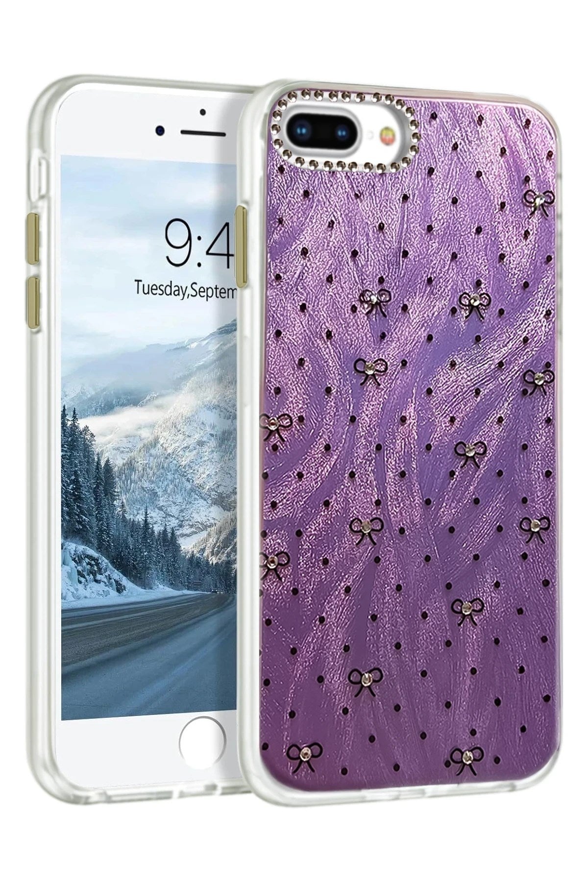Mey İthalat® iPhone 7 Plus Kılıf Blade Aynalı Desenli Kapak - Desen 2