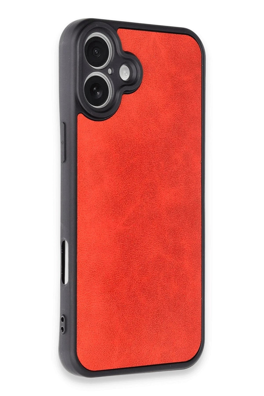 Mey İthalat® iPhone 16 Plus Kılıf Aras Deri Kapak - Kırmızı