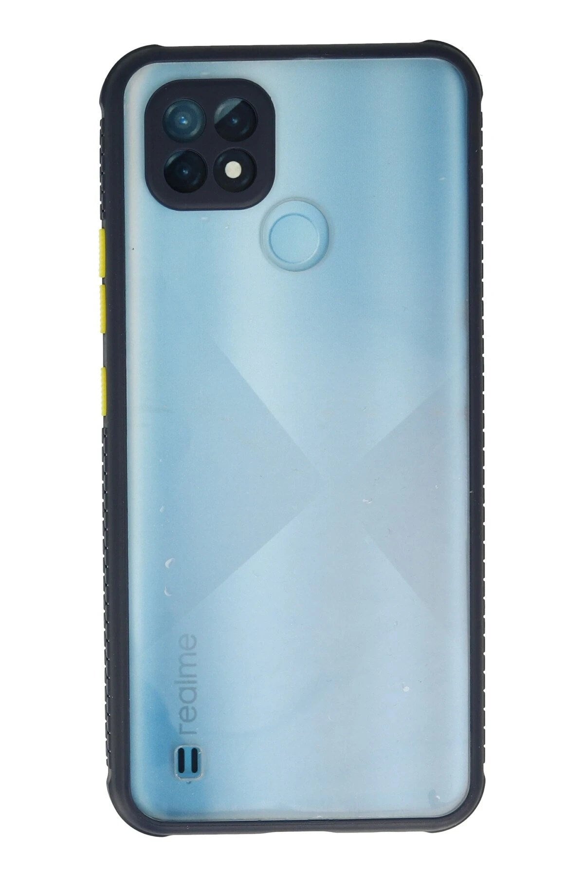 Mey İthalat® Realme C21 Kılıf Miami Şeffaf Silikon - Lacivert