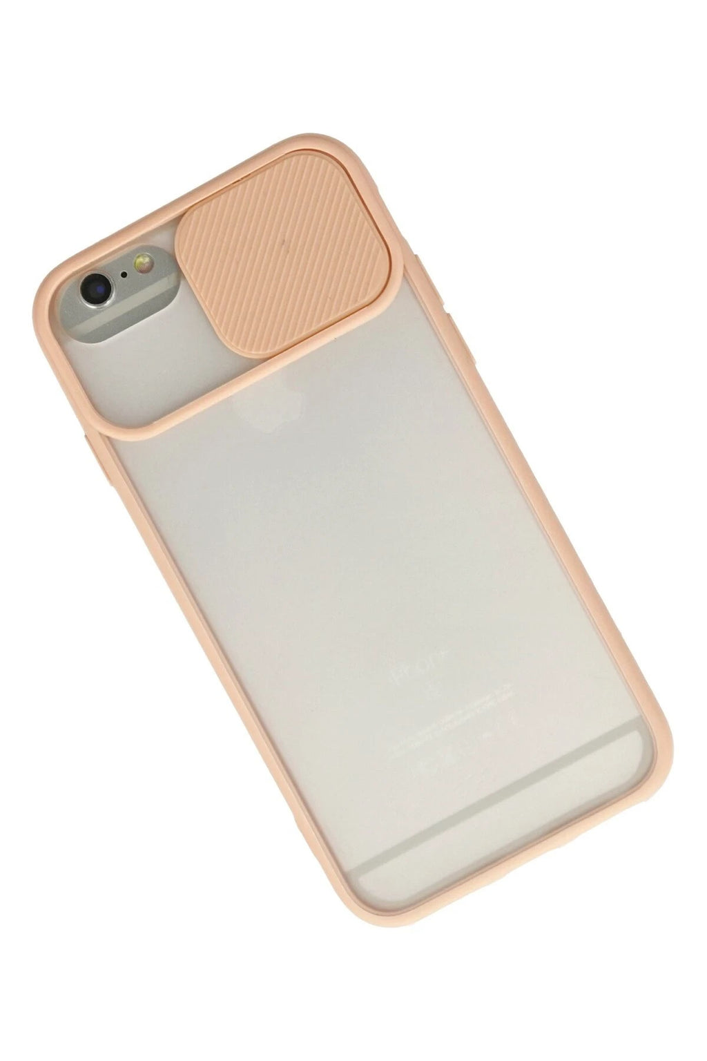 Mey İthalat® iPhone 6 Kılıf Palm Buzlu Kamera Sürgülü Silikon - Pembe