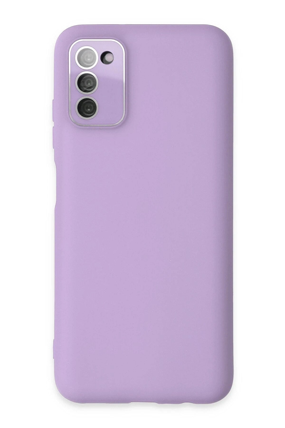 Mey İthalat® Samsung Galaxy A03S Kılıf Lansman Glass Kapak - Lila